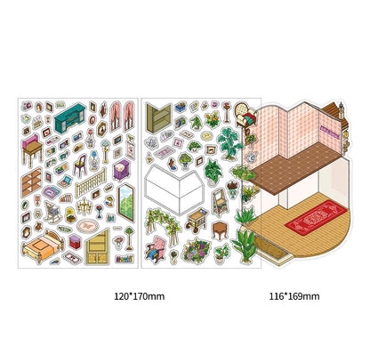 Stickers Escenario 3D My Little Room V11 Nature Drawroom