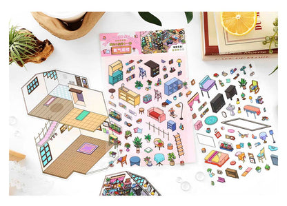 Stickers Escenario 3D My Little Room V11 Oxygen Attic