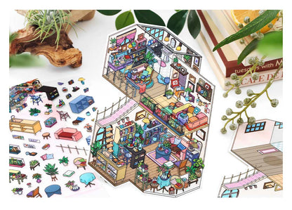 Stickers Escenario 3D My Little Room V11 Oxygen Attic