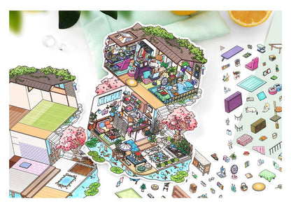 Stickers Escenario 3D My Little Room V11 Japanese House