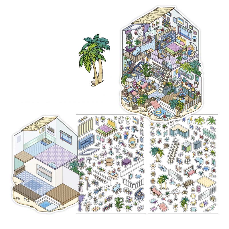 Stickers Escenario 3D My Little Room V11 Sunshine Coastal