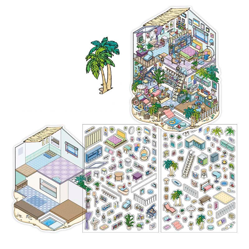 Stickers Escenario 3D My Little Room V11 Sunshine Coastal