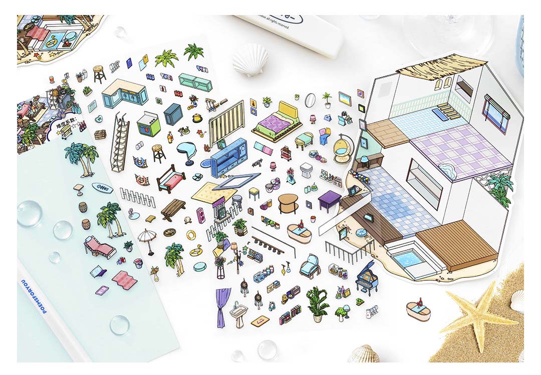 Stickers Escenario 3D My Little Room V11 Sunshine Coastal