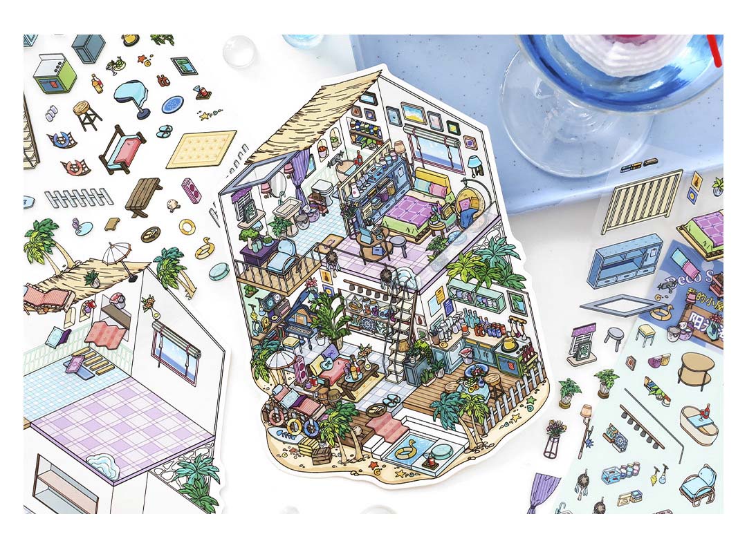 Stickers Escenario 3D My Little Room V11 Sunshine Coastal