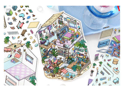 Stickers Escenario 3D My Little Room V11 Sunshine Coastal