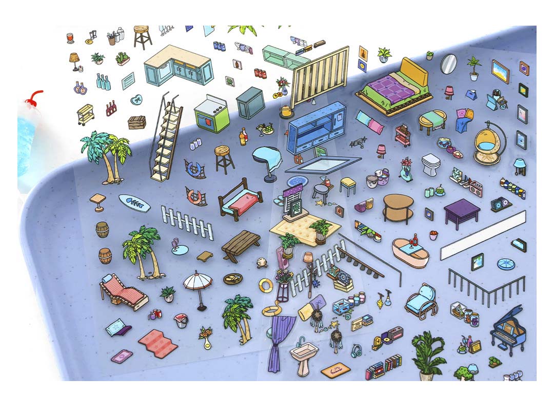 Stickers Escenario 3D My Little Room V11 Sunshine Coastal