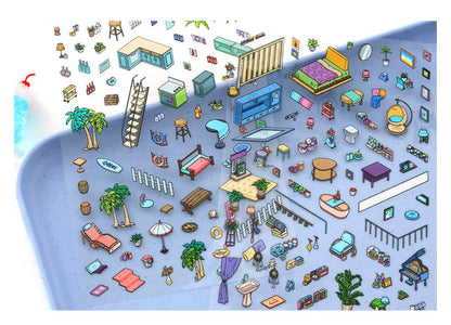 Stickers Escenario 3D My Little Room V11 Sunshine Coastal