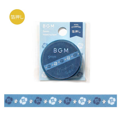 Washi Tape Slim Night Blooming Flowers