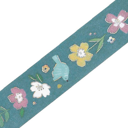 Washi Tape Foil Nordic Forest Melody Flowers
