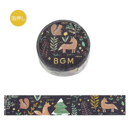 Washi Tape Foil Nordic Forest Moonlit Forest