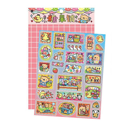 Stickers Open A Small Shop Candy