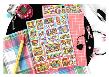 Stickers Open A Small Shop Candy