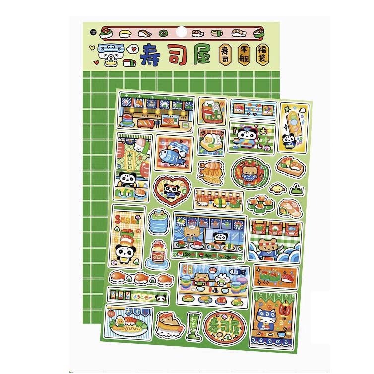 Stickers Open A Small Shop Sushi
