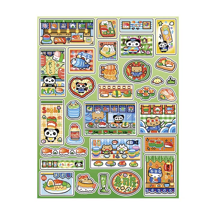 Stickers Open A Small Shop Sushi