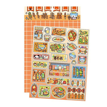 Stickers Open A Small Shop Yakitori