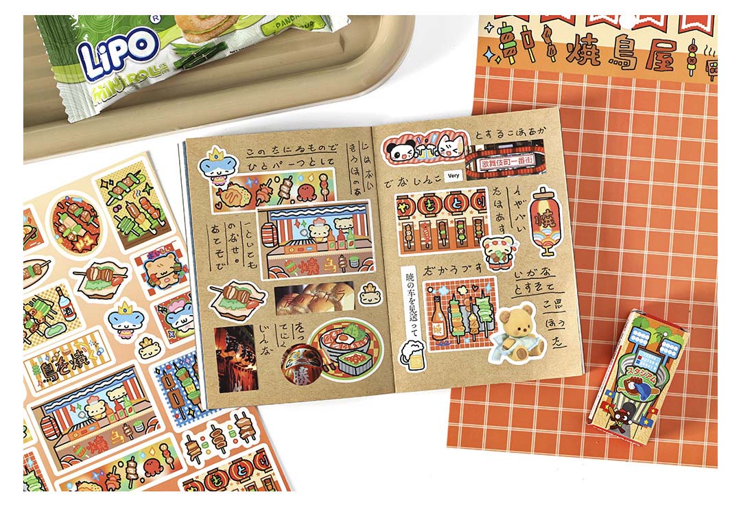 Stickers Open A Small Shop Yakitori
