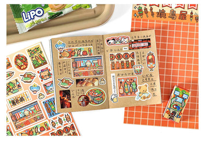 Stickers Open A Small Shop Yakitori