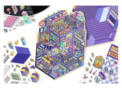 Stickers Escenario 3D Open Today V14 Disco Room