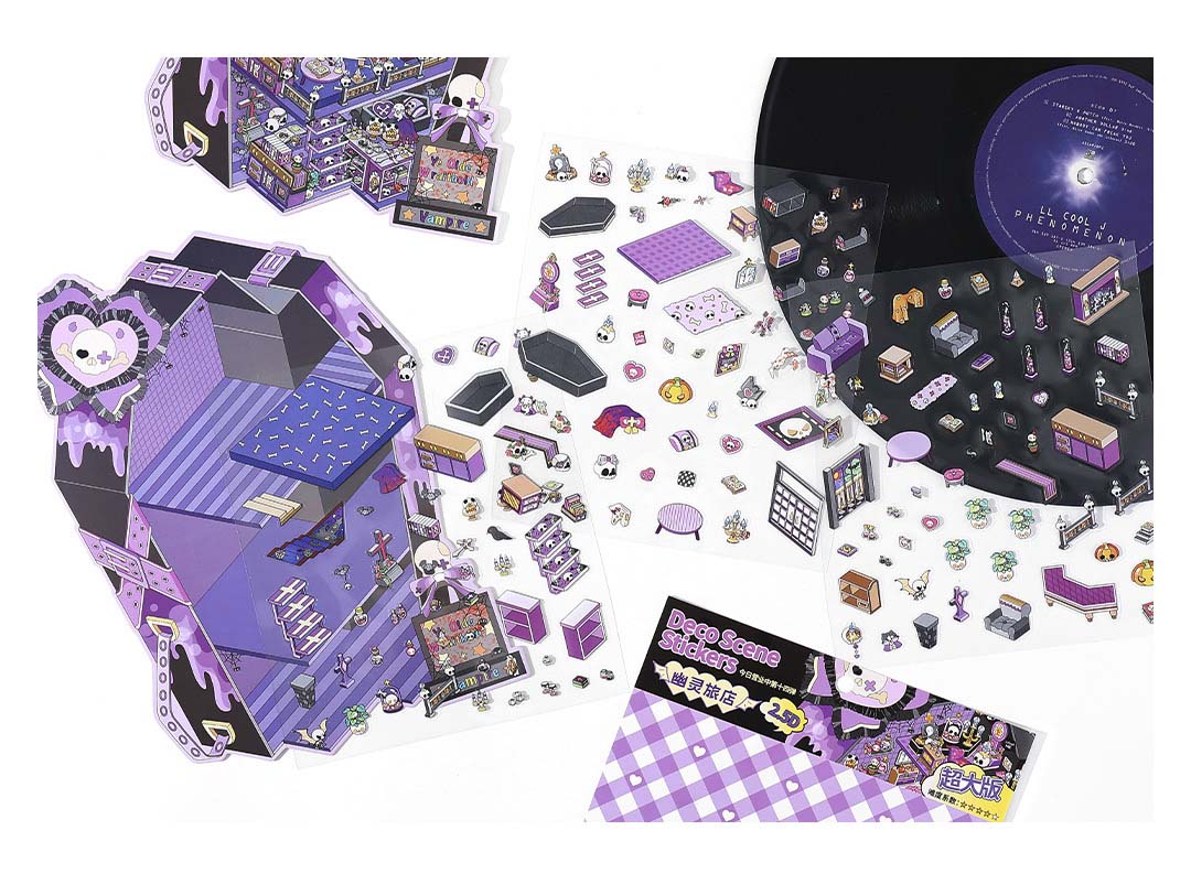 Stickers Escenario 3D Open Today V14 Ghost Hotel