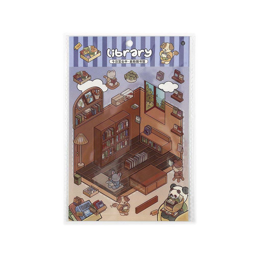 Stickers Escenario 3D Open Today Library