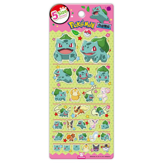 Stickers 5 Size POKEMON Bulbasaur