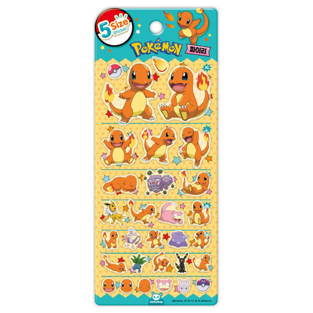 Stickers 5 Size POKEMON Charmander