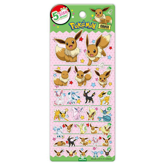 Stickers 5 Size Pokemon Eevee