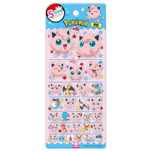 Stickers 5 Size POKEMON Jigglypuff