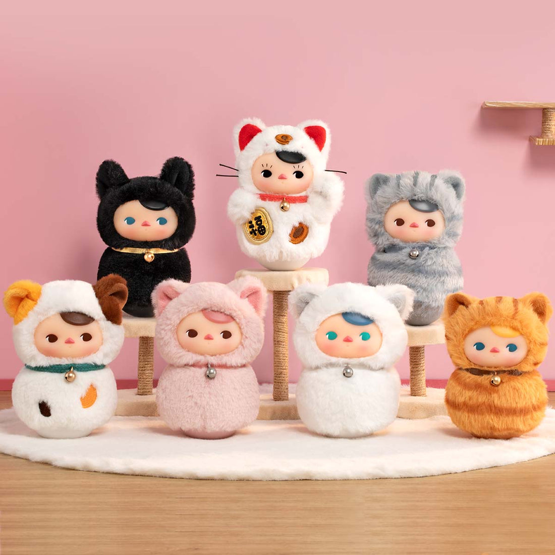 POP MART Blind Box PUCKY Roly-Poly Kitty Series Vinyl Plush