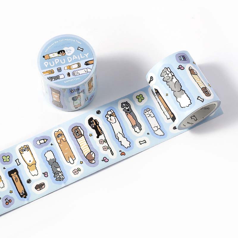 Stickers en Rollo Pupu Daily Blue