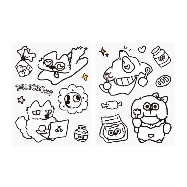 Stickers Pupu Daily Yellow