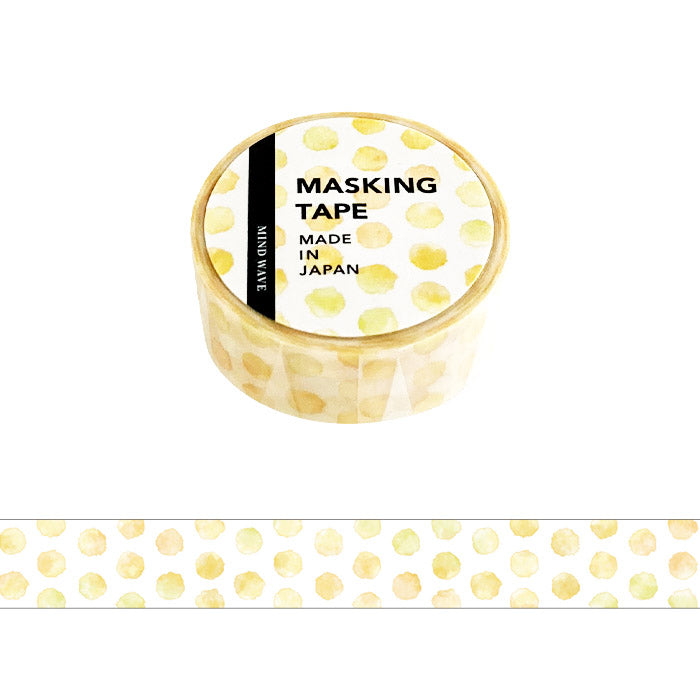Washi Tape Pattern Dot Yellow