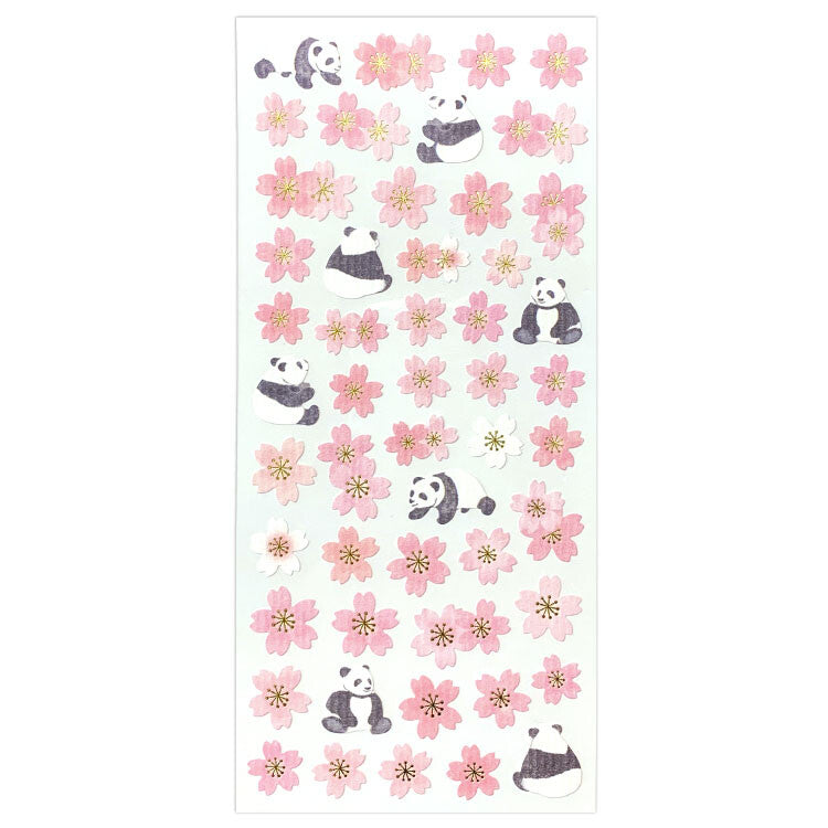 Stickers Japanese Sakura Panda