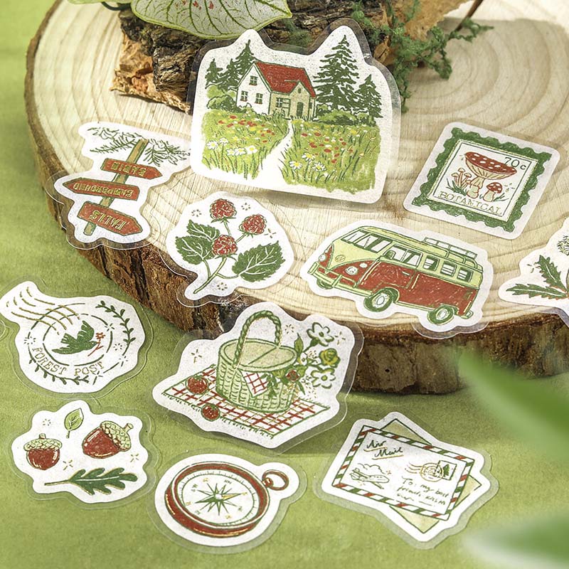 Stickers Pieces of A Journey To the Forest