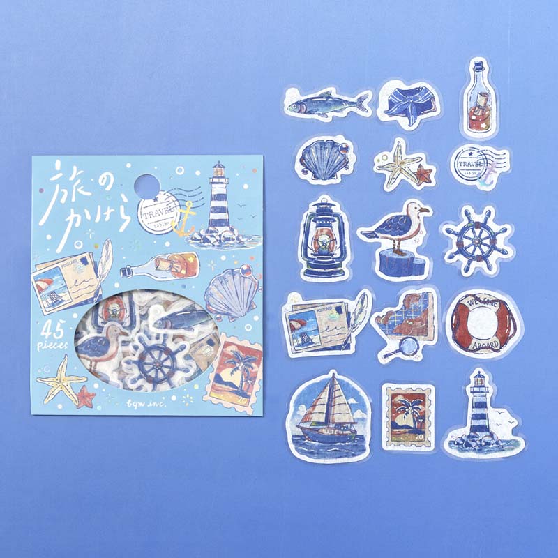 Stickers Pieces of A Journey To the Sea
