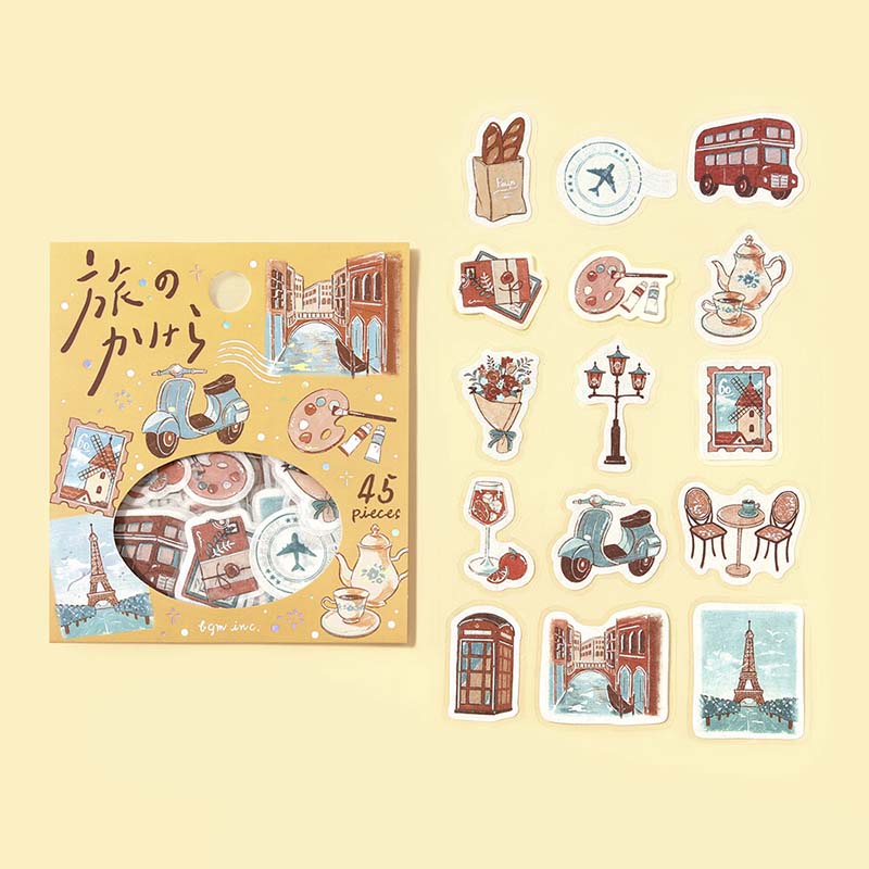 Stickers Pieces of A Journey To the World