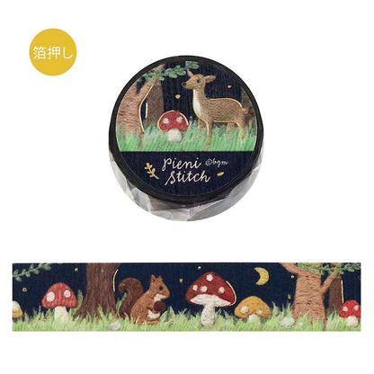 Washi Tape Foil Pieni Stitch Small Forest