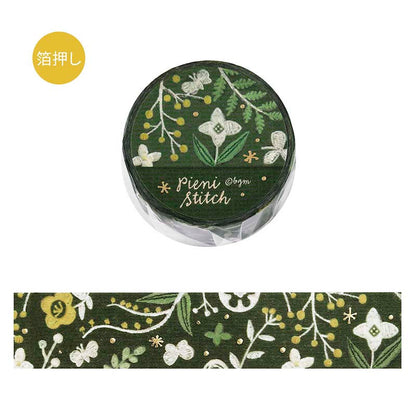 Washi Tape Foil Pieni Stitch Tiny Flowers and Grass