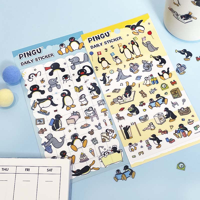 Stickers Pingu Daily Yellow