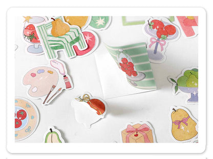 Stickers Planet Candy Candle Fantasy