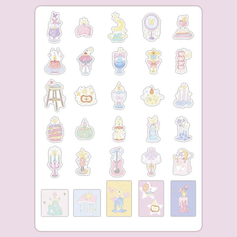 Stickers Planet Candy Candle Fantasy