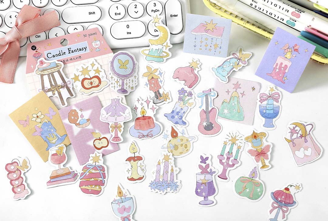 Stickers Planet Candy Candle Fantasy