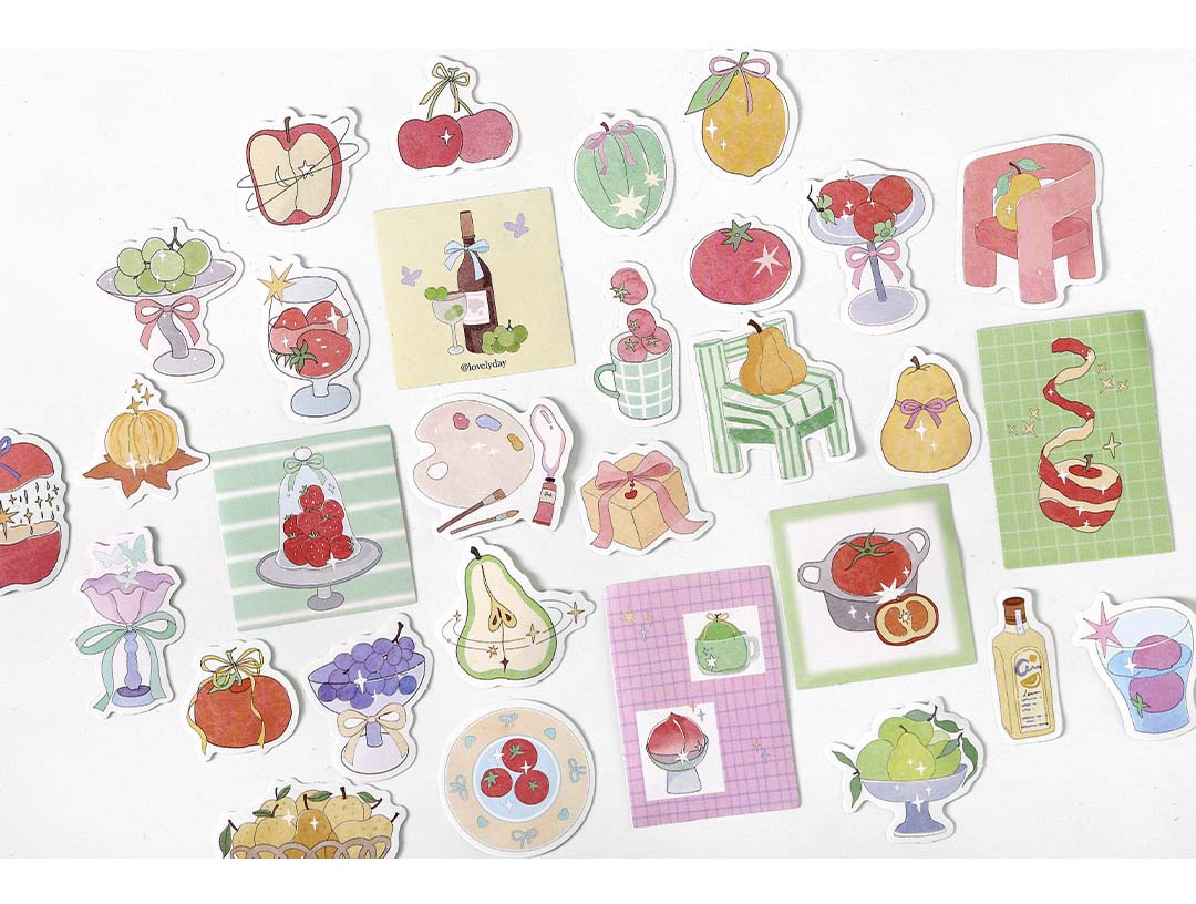 Stickers Planet Candy Fruit Universe