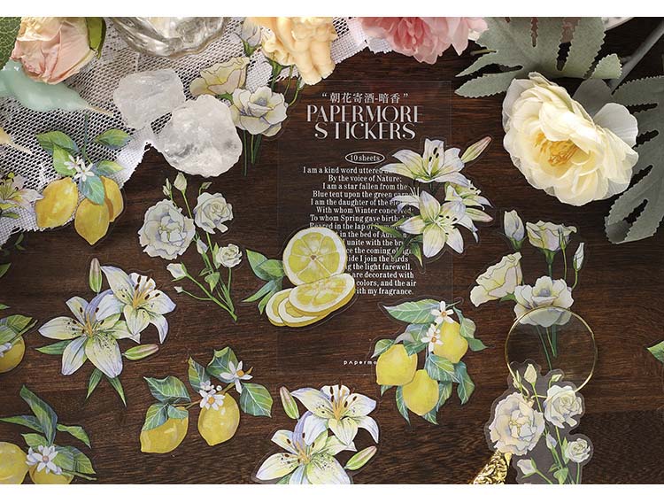 Stickers Plant and Flower Journal Lemon