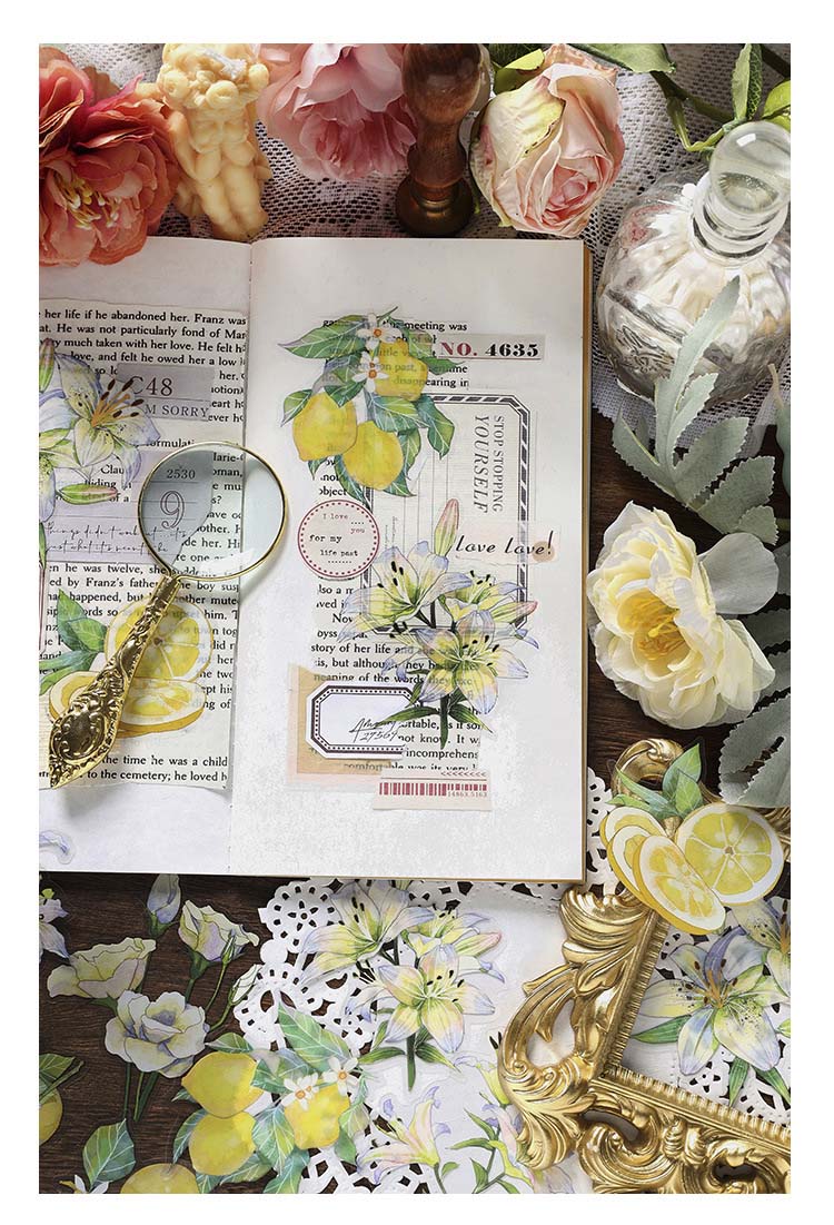 Stickers Plant and Flower Journal Lemon