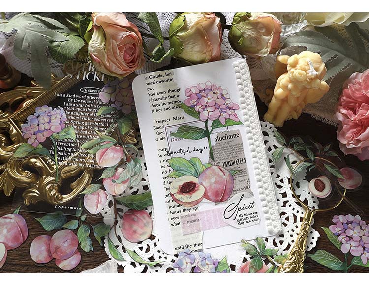 Stickers Plant and Flower Journal Peach