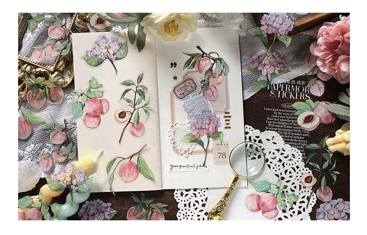 Stickers Plant and Flower Journal Peach