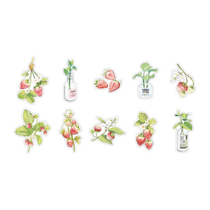 Stickers Plant and Flower Journal Strawberry