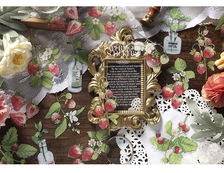 Stickers Plant and Flower Journal Strawberry