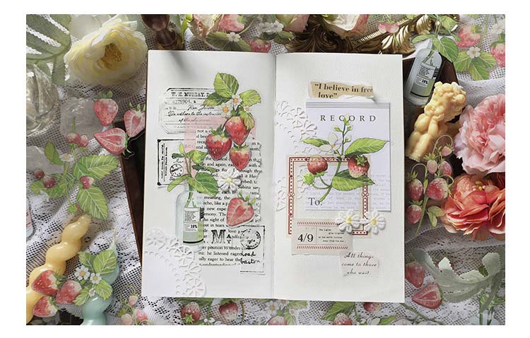 Stickers Plant and Flower Journal Strawberry